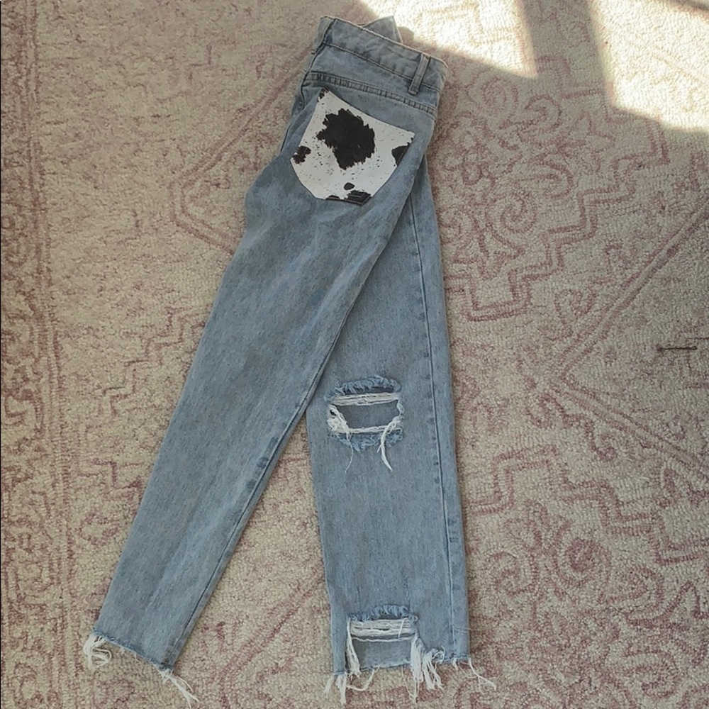 Adika cow print jeans